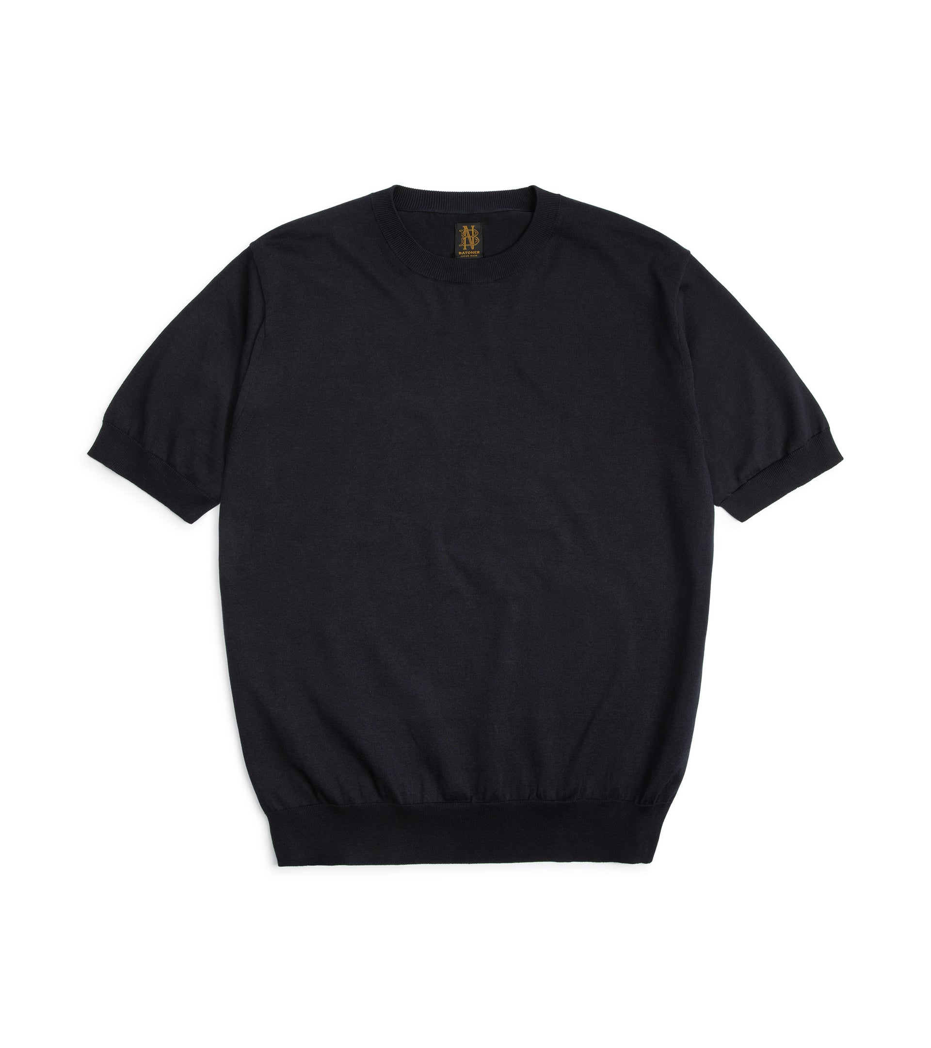 Batoner Sea Island Cotton Knit T-Shirt: Navy