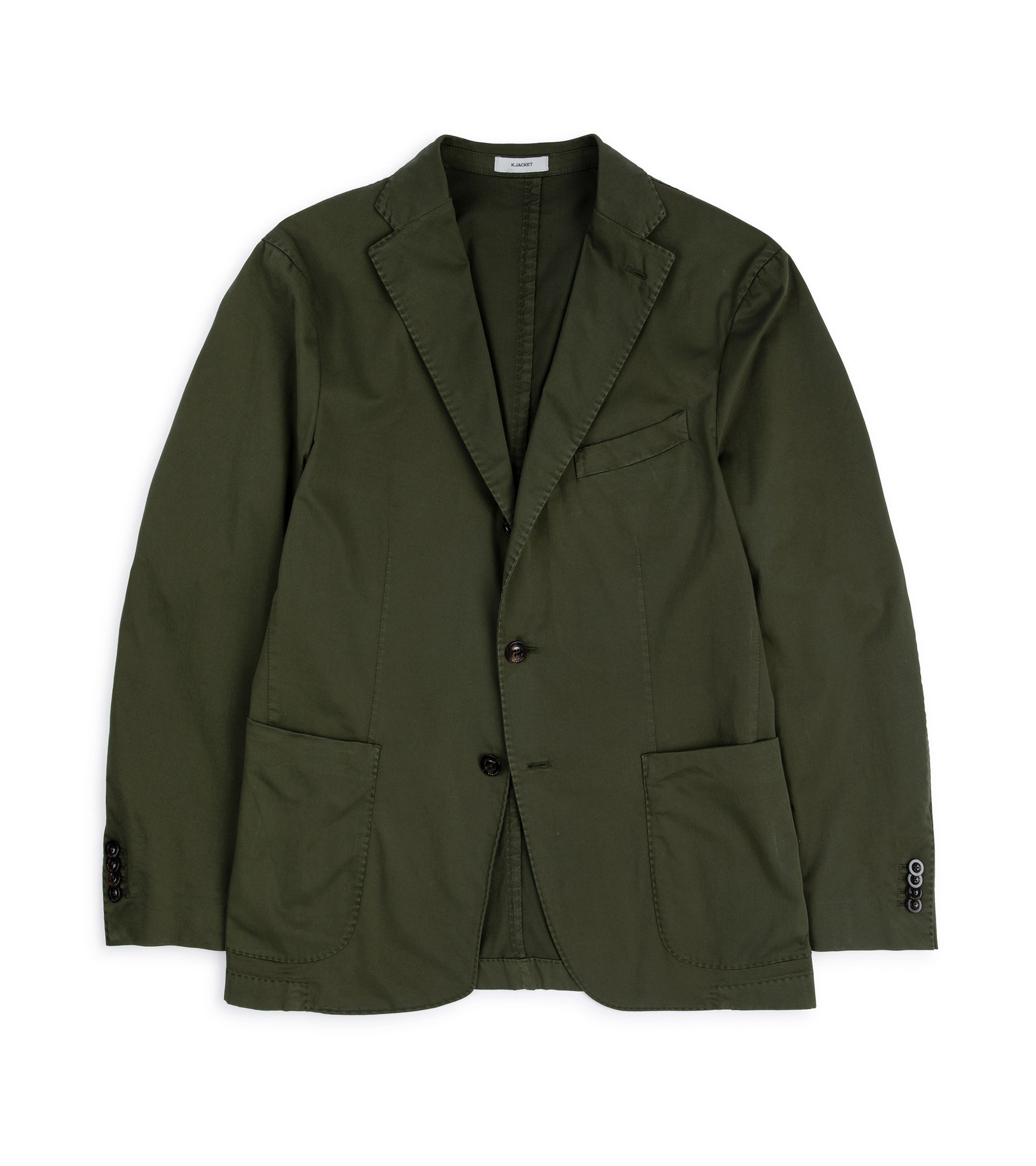 Boglioli Superlight Cotton K Suit Jacket: Olive