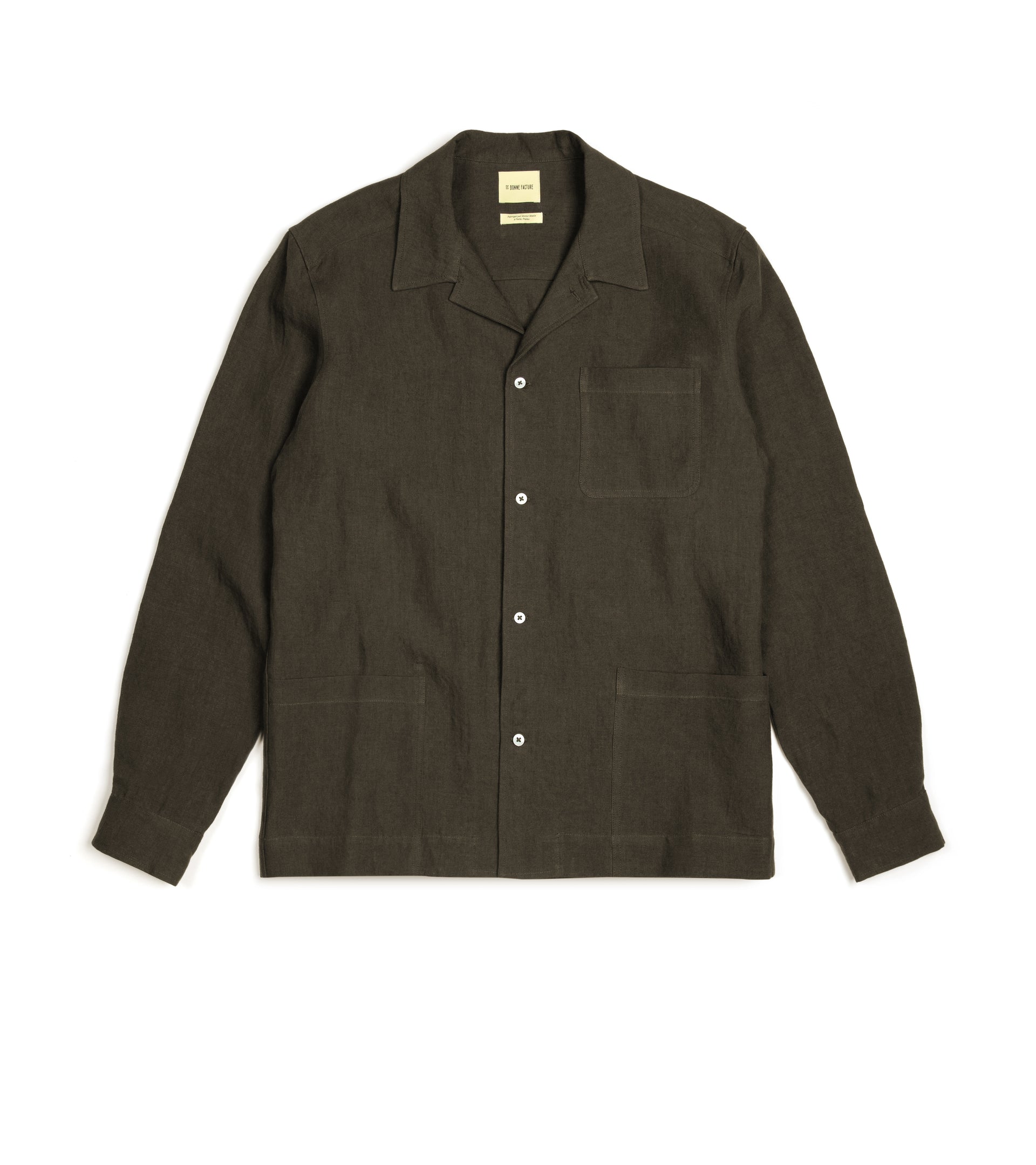 De Bonne Facture Belgian Linen Painter’s Jacket: Arabica