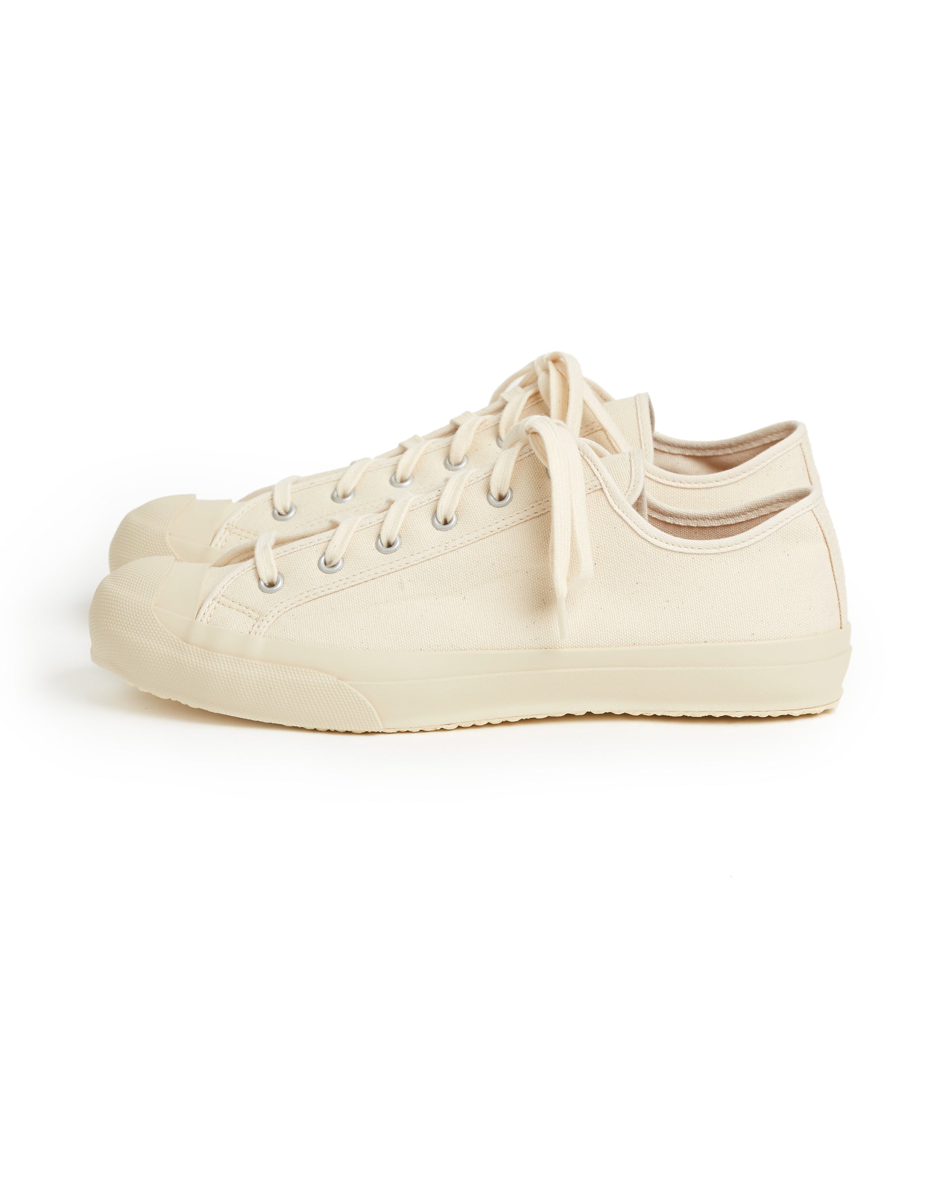 Doek Court Canvas Sneaker: Ecru