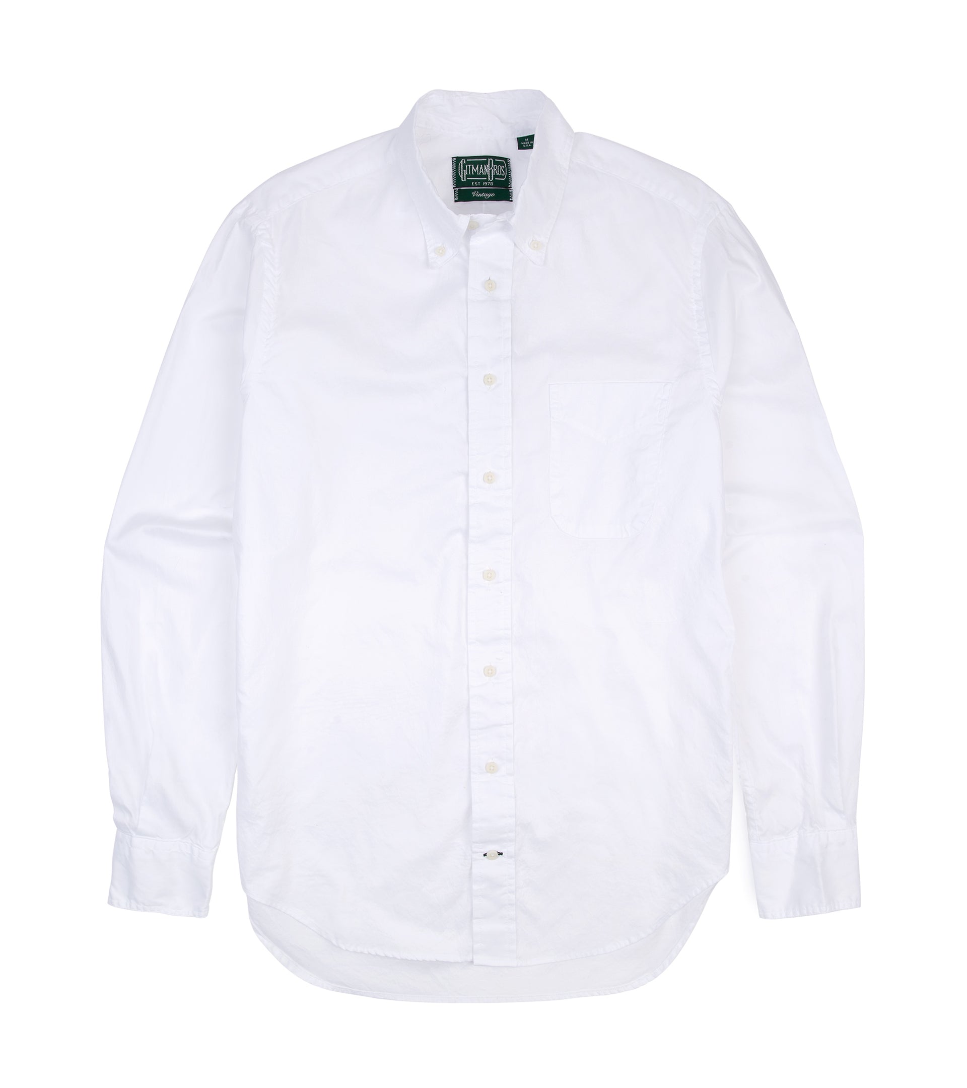 Gitman Vintage Zephyr Cotton Shirt: White