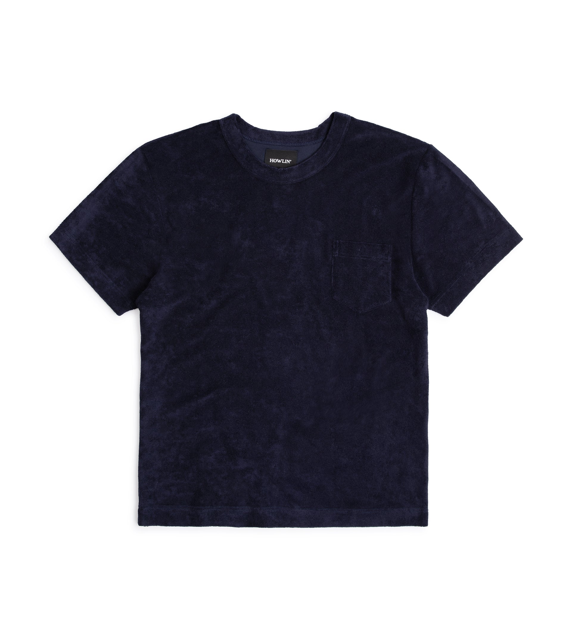 Howlin’ Fons Terry Towel T-Shirt: Navy