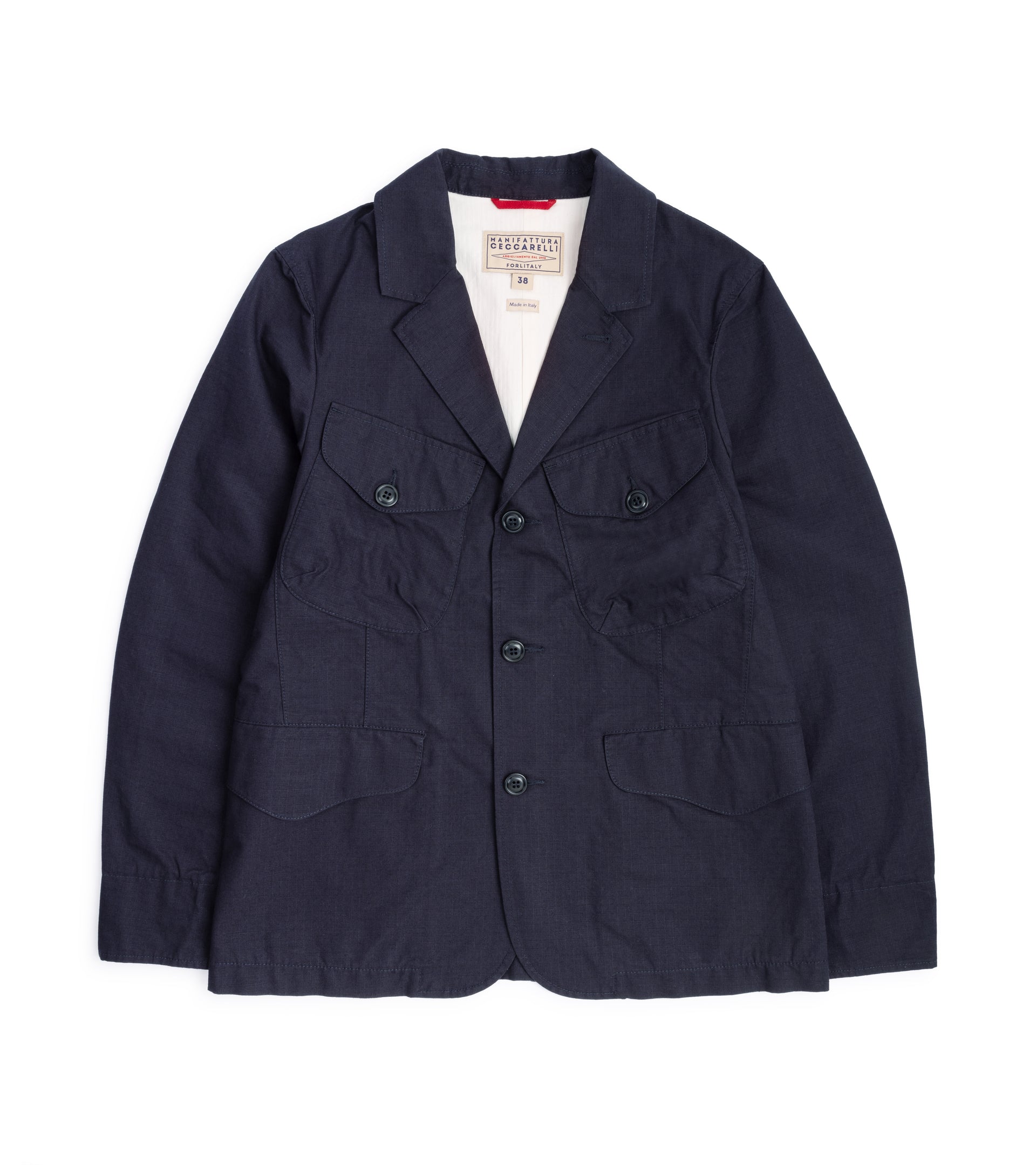 Manifattura Ceccarelli Ripstop Bush Jacket: Navy