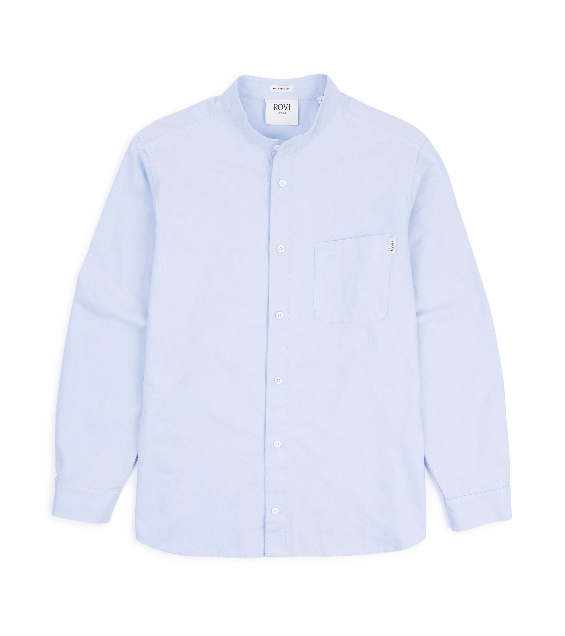 Rovi Lucca Cotton Oxford Garden Shirt: Sky Blue