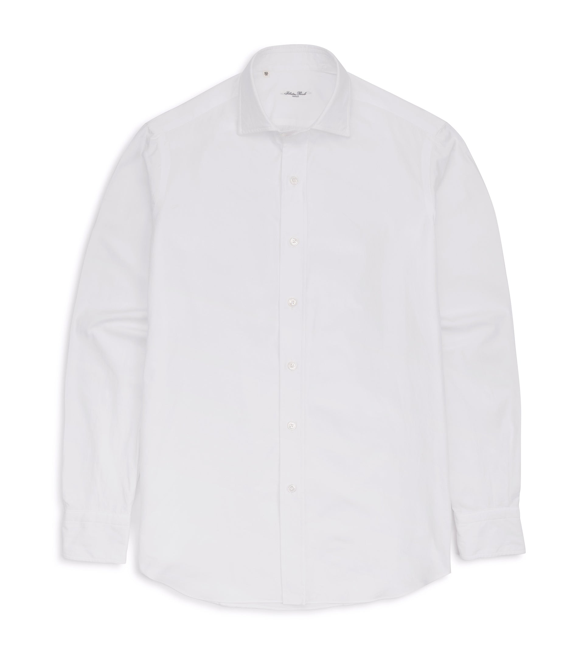 Salvatore Piccolo Light Canvas Shirt: White