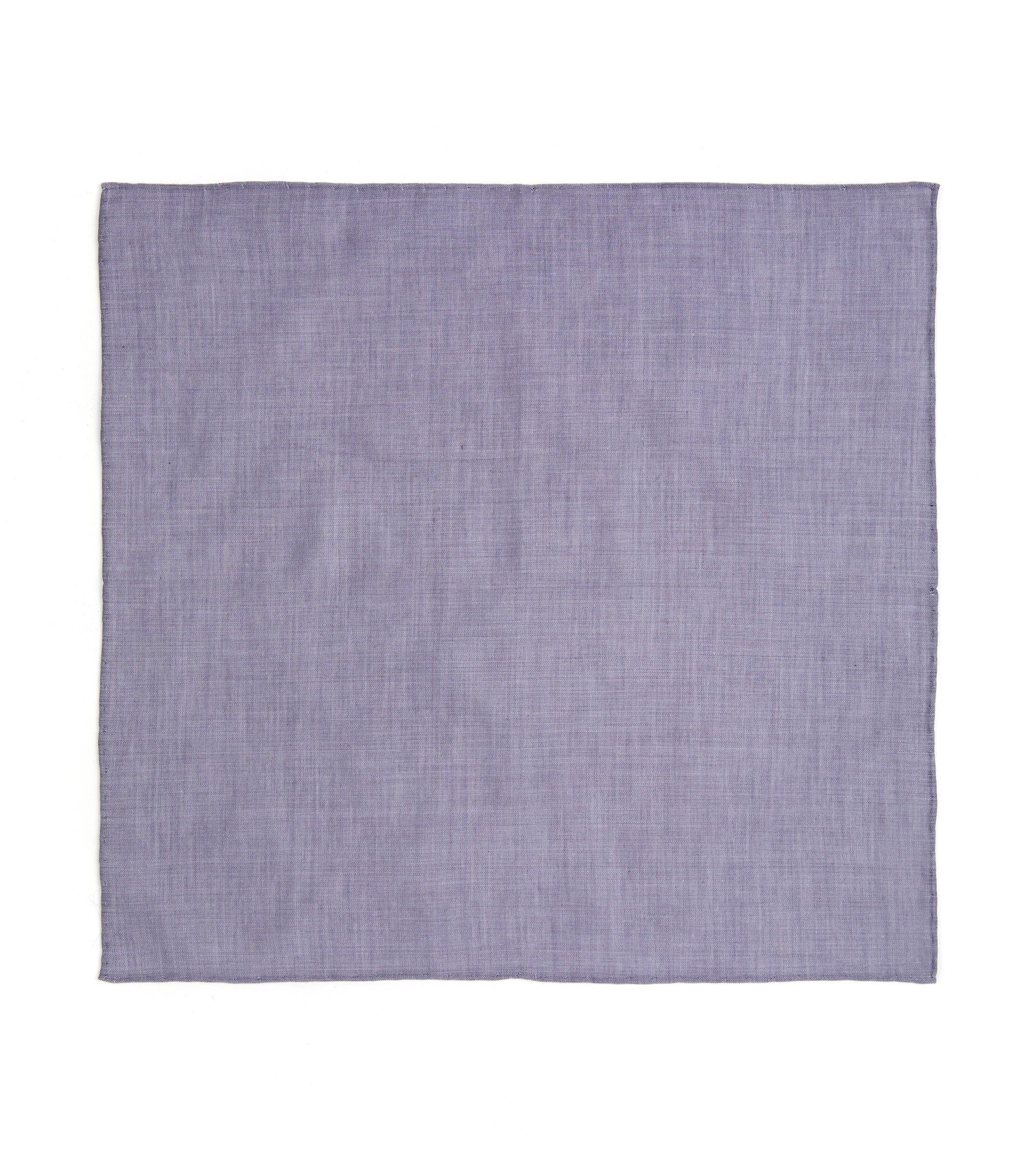 Simonnot-Godard Plain Cotton Pocket Square: Navy