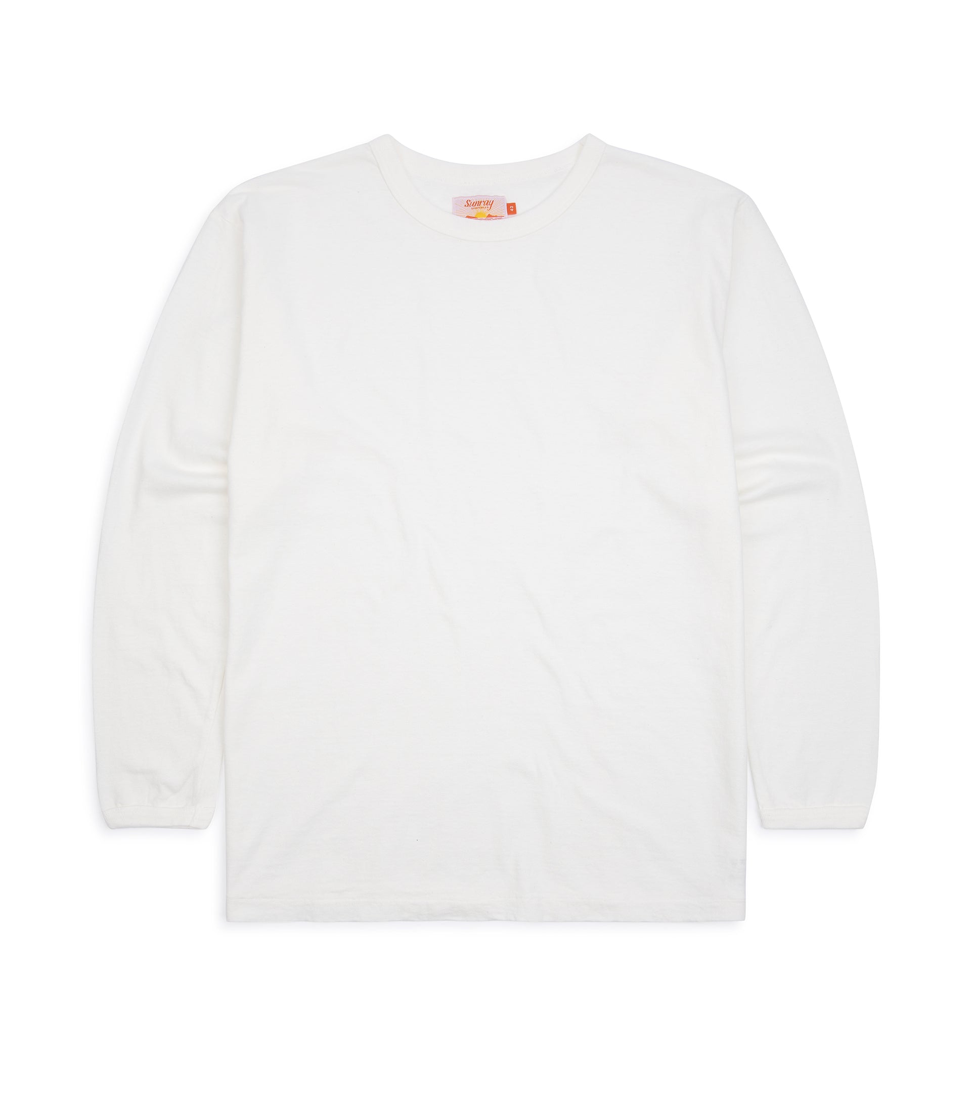 Sunray Sportswear Haleiwa Long Sleeve Cotton T-Shirt: Off White