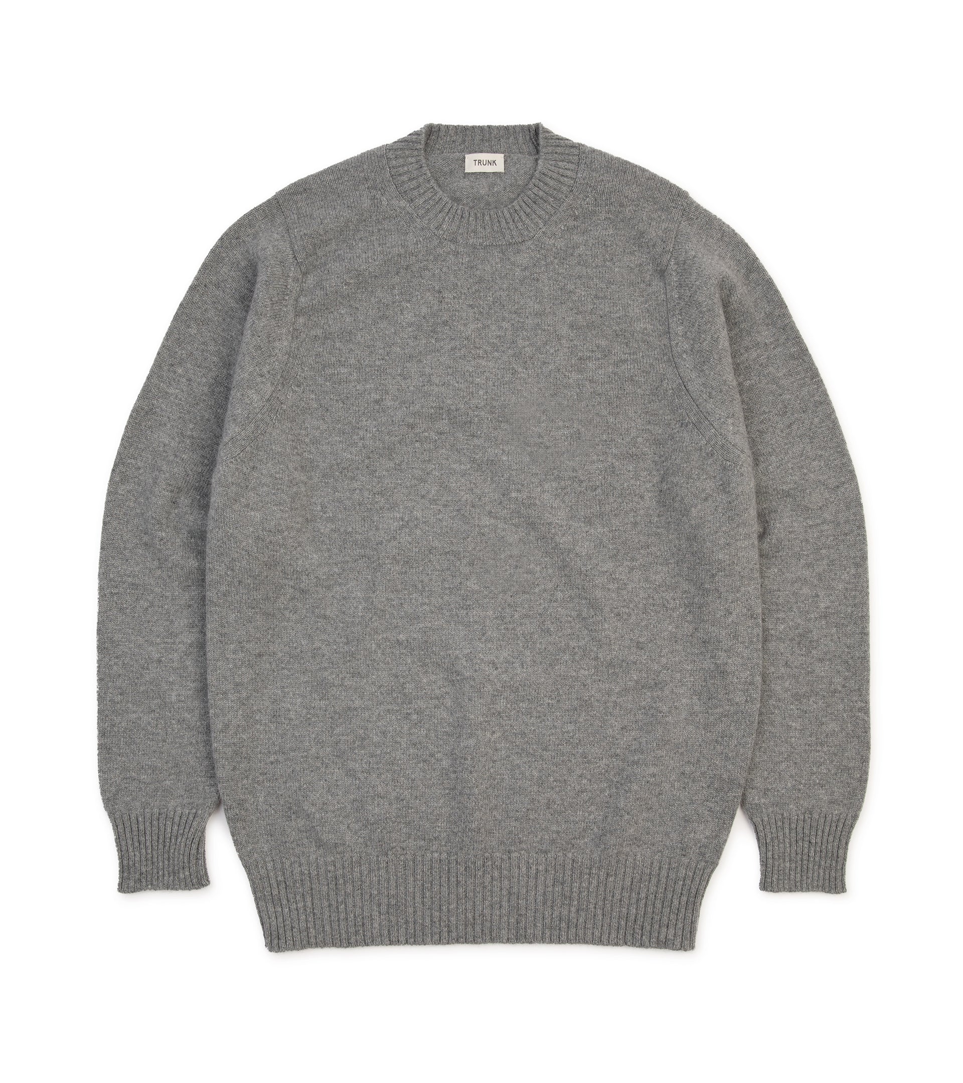 Trunk Crawford Cashmere Crew Neck Sweater: Grey Flannel