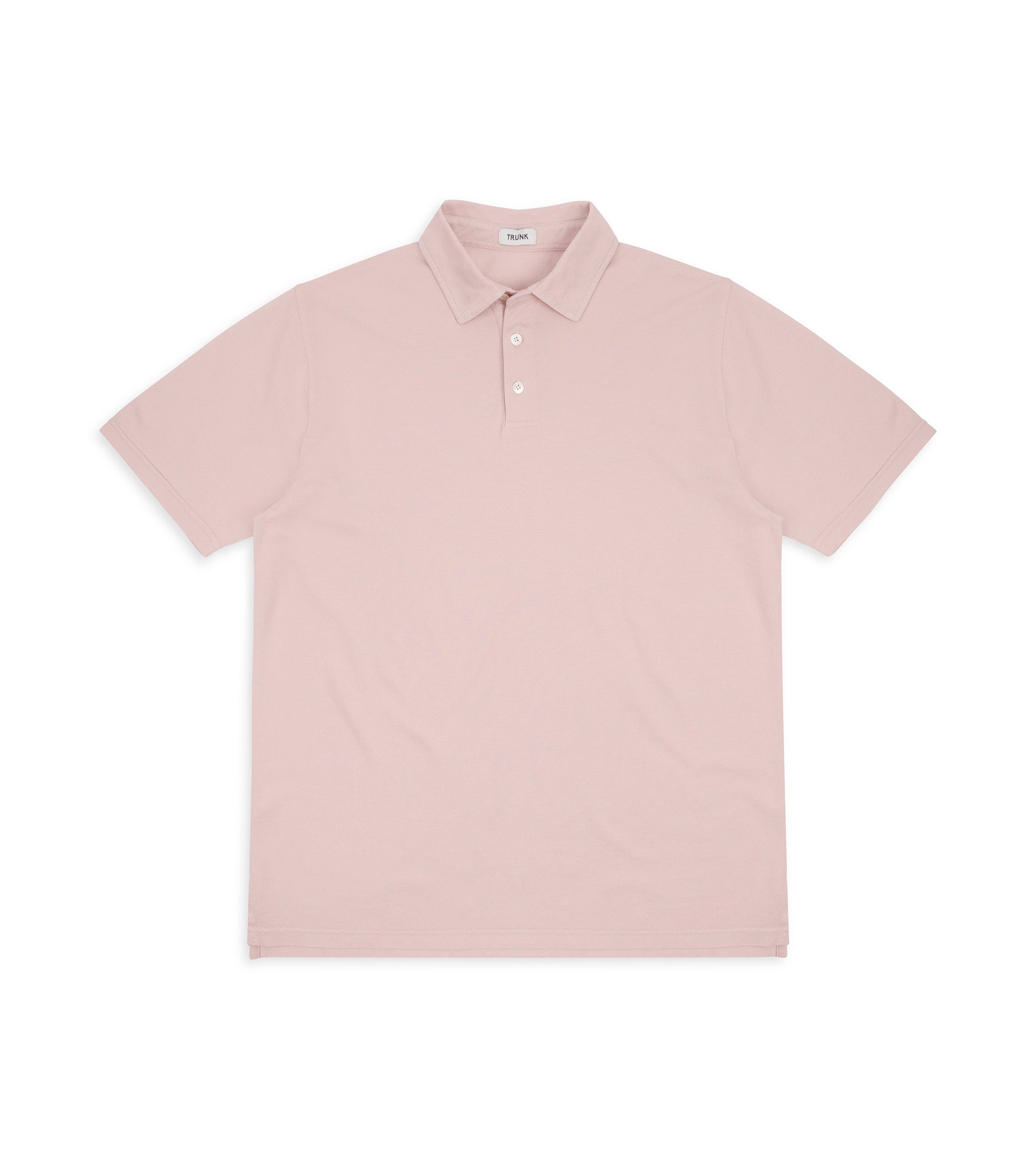 Trunk Moxon Short Sleeve Polo Shirt: Blush Pink