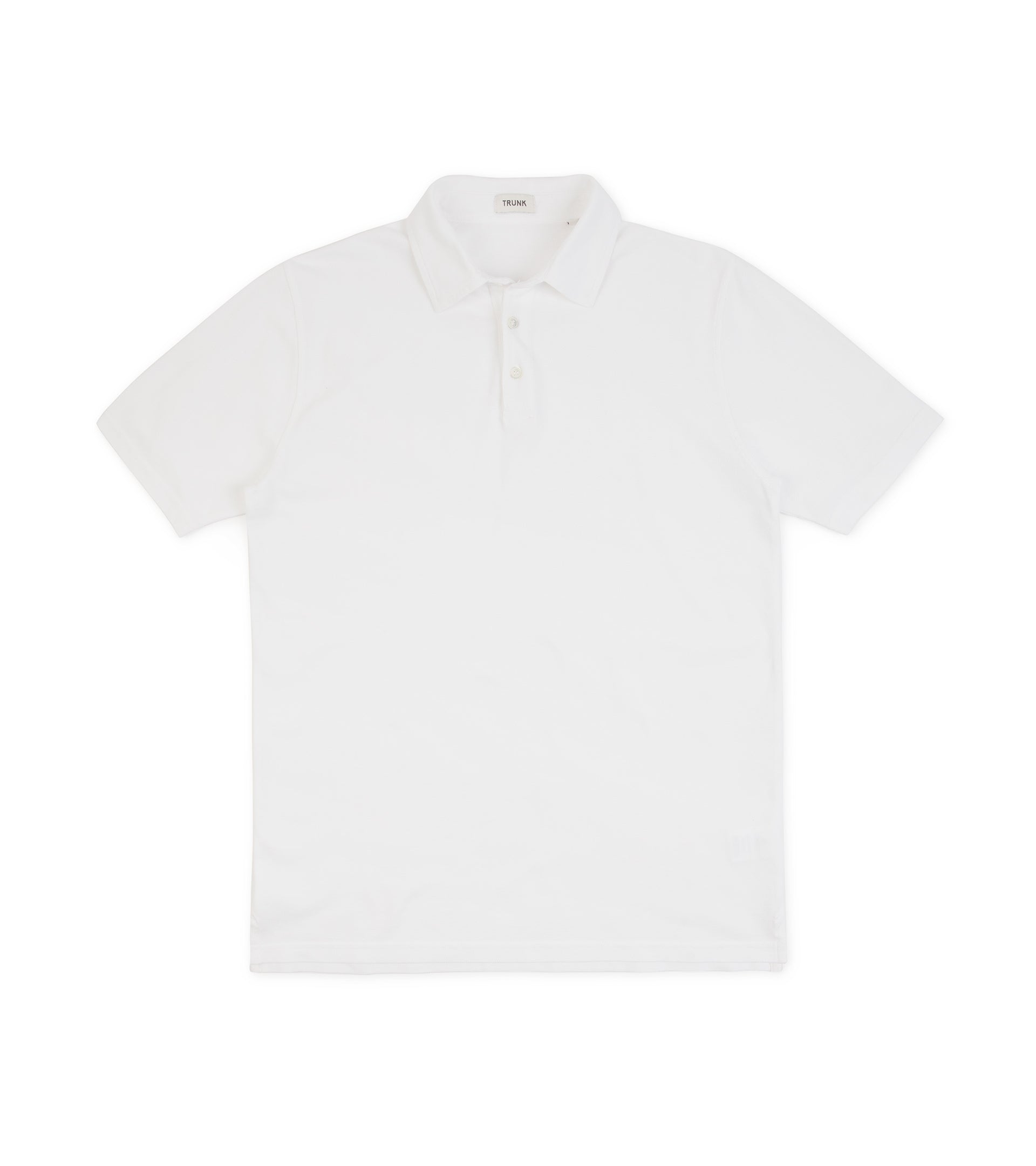 Trunk Moxon Short Sleeve Polo Shirt: White