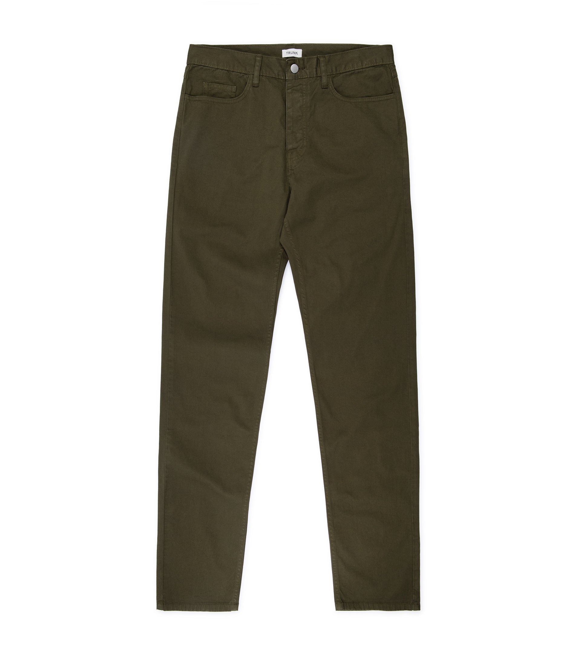 Trunk Duke Cotton 5 Pocket Trousers: Dark Olive