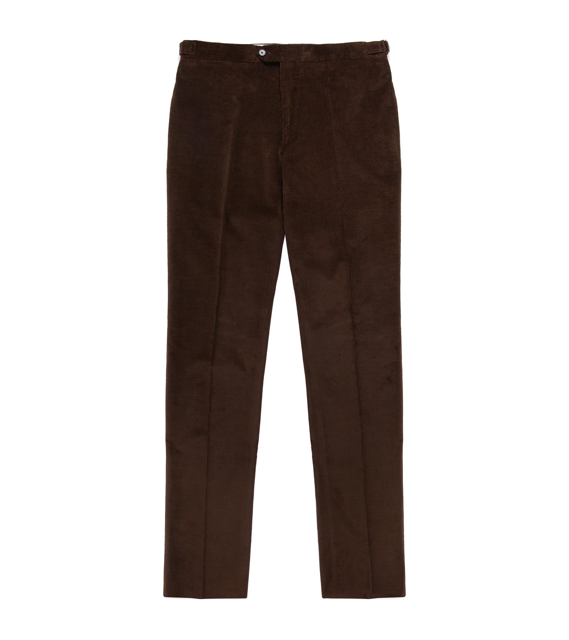 Trunk Wigmore Italian Cotton Needlecord Suit Trousers: Bitter Chocolate