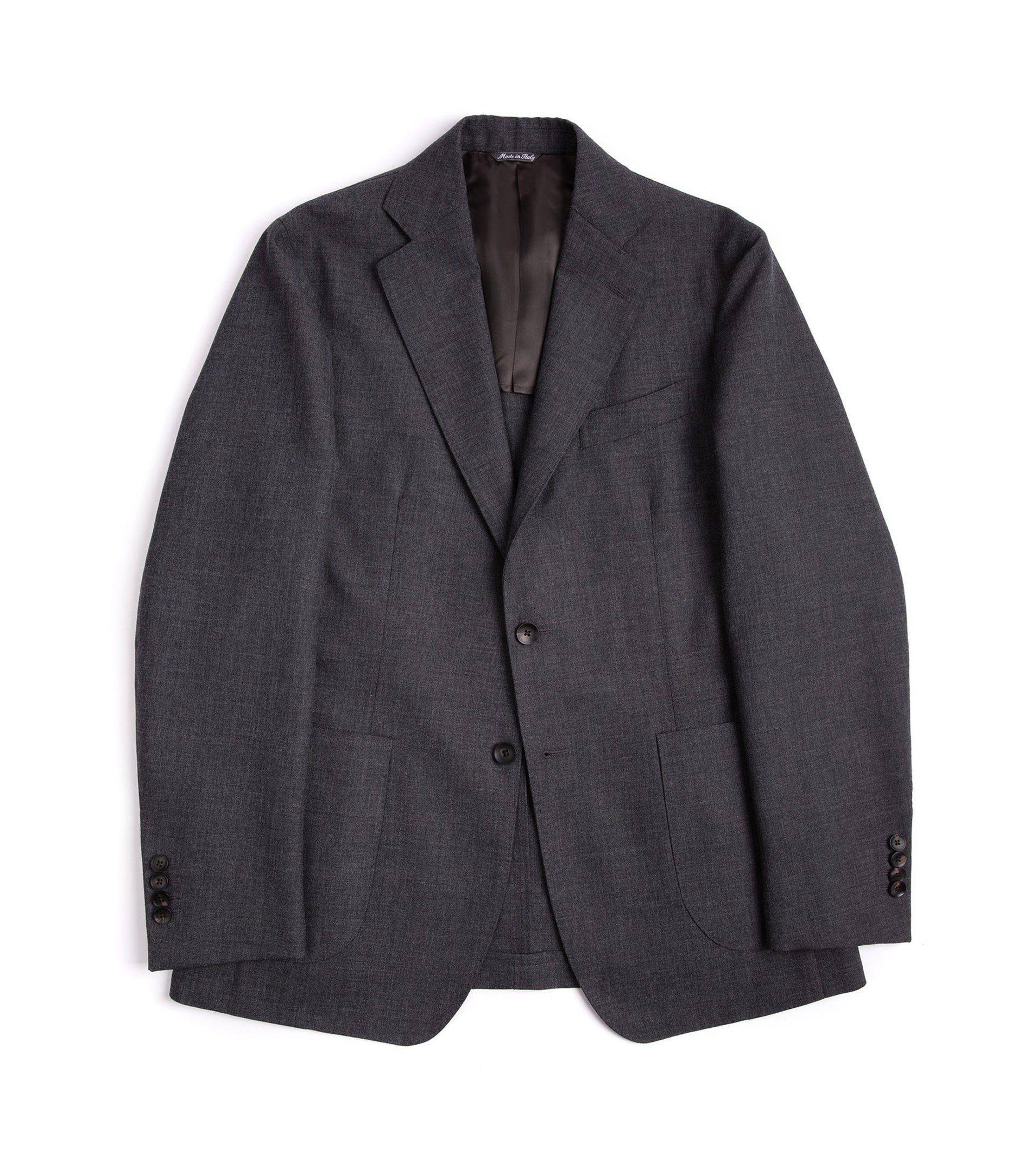 Trunk Wigmore Wool Fresco Suit Jacket: Charcoal