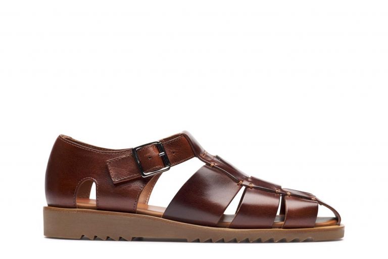 Paraboot Pacific Leather Sandals: Marron